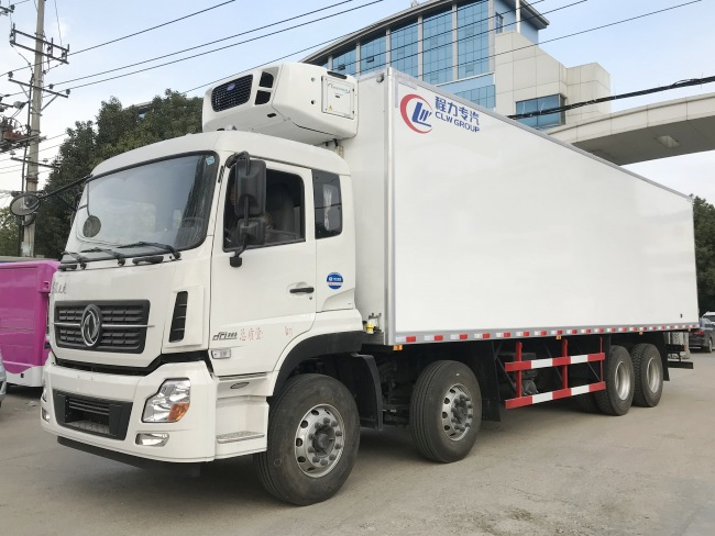 (廂長9.4米)東風天龍前四后八冷藏車