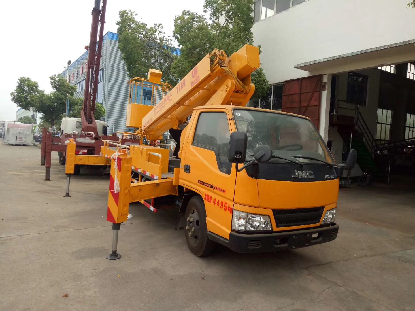 (12-16米 藍牌)江鈴單排·伸縮臂高空車