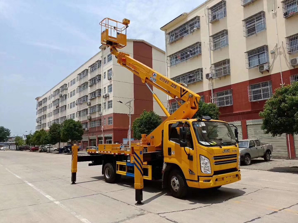 國六·江鈴單排【12-22米】伸縮臂高空車